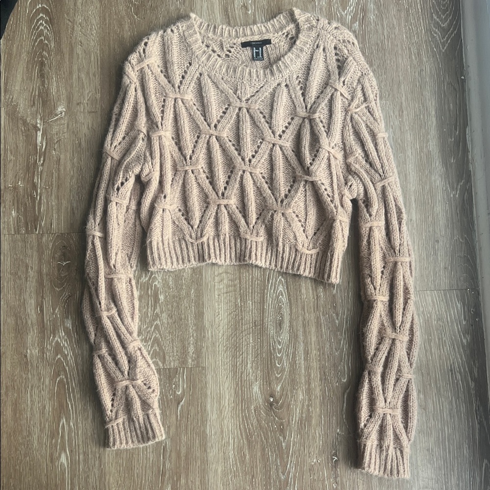 Forever 21 Women's Beige Knit Sweater size XL